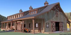 an image of a large barn style house