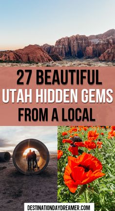 Red and white rocks in Snow Canyon State Park with the words ' 27 Beautiful Utah Hidden Gems From a Local' written over the top Utah In October, Utah Hidden Gems, Utah Things To Do, Things To Do Near Salt Lake City Utah, Things To Do In Utah Summer, Utah Road Trip Itinerary, Things To Do In Salt Lake City Utah, Salt Lake City Utah Things To Do In, Salt Lake City Utah Aesthetic