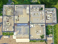 this is an aerial view of a house