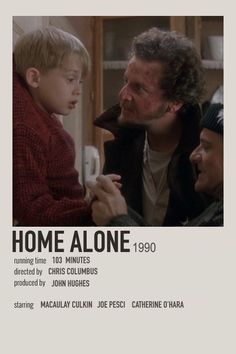 a movie poster for home alone starring actors