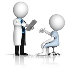 two 3d people are discussing something on a clipboard stock photo - 1307982