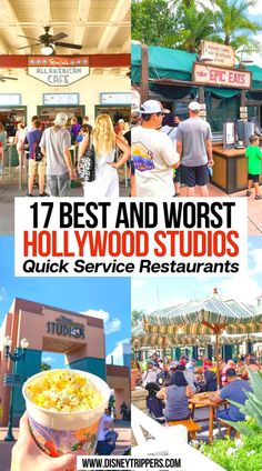 17 Best And Worst Hollywood Studios Quick Service Restaurants Quick Service Hollywood Studios, Best Quick Service Disney World, Quick Service Disney World, Hollywood Studios Food, Quick Service Restaurant Design, Hollywood Restaurants