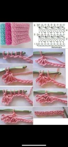 instructions to crochet the square stitch