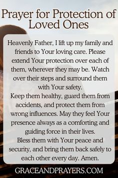 prayer for protection of loved ones