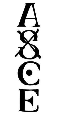 the word grace in black and white with an arrow on it's left side