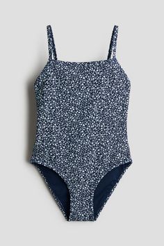 Clothes Wishlist, Cute Swimsuits, Summer Swim Suits, Cute Summer Outfits, Womens Swim, Blue Floral, Bathing Suits, Shoulder Straps, H&m