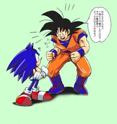 Goku And Sonic, Sonic And Goku, Toei Sonic, Shadow Sonic