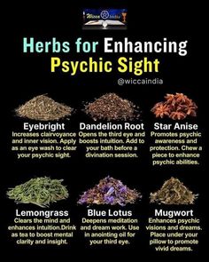 Communicate With Spirits, Hoodoo Magic, Open Your Third Eye, Magical Herbs