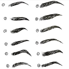 an instagram page showing how to draw eyebrows