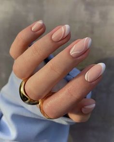 45+ Trendy Spring Nails You Should Try This Year | Business Nails Classy Almond, Engagement Nails Ideas Simple Short, Xs Almond Nails Design, Winter Ball Nails, Simple Dip Nail Designs, Natural Nail Inspiration, Abstract French Manicure, Simple Natural Nail Designs, Senior Nails Ideas