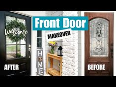 front door makeover before and after