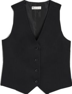 Black Fitted Vest For Semi-formal Occasions, Elegant Fitted Cropped Vest, Black Business Vest For Spring, Tailored Sleeveless Vest For Night Out, Elegant Fitted Vest For Night Out, Black Formal Vest For Fall, Elegant Black Vest For Workwear, Classic Black Office Vest, Formal Vest Top For Fall