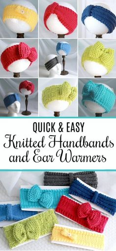 knitted headbands and ear warmers for women