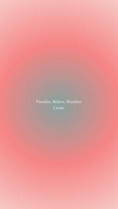 a red and white background with the words visualize believe, marfiet create