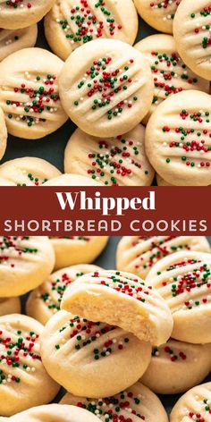 shortbread cookies with sprinkles on top