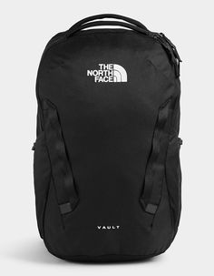 The North Face Vault Backpack. Super Comfortable Minimalist Pack For A Day On Campus. Comfortable Breathable Flexvent Suspension System. Two Webbing Top Handles For Comfortable Carry. Pack Stands On Its Own For Easy Loading/unloading. Protective Padded Laptop Sleeve. Huge Main Compartment Hold Your Books And Binders. Updated Front Compartment Simplifies Organization. External Daisy Chains. 360- Degree Reflectivity For Enhanced Visibility. Two External Water Bottle Pockets. 27l. 11" X 8.5" X 18". North Face Vault Backpack, Minimalist Packing, North Face Bag, Backpack Reviews, Sac Lunch, Tablet Sleeve, Black North Face, North Face Backpack, North Face Mens