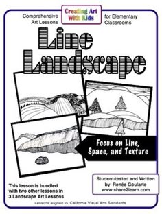 an art lesson for kids to learn how to draw landscapes