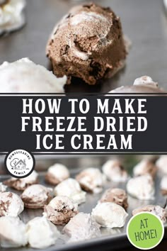 how to make freeze dried ice cream on a baking sheet with chocolate cookies and marshmallows