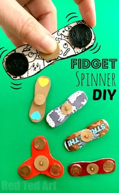 Fidgets Diy, Hand Spinner, Fidget Toy, Summer Crafts