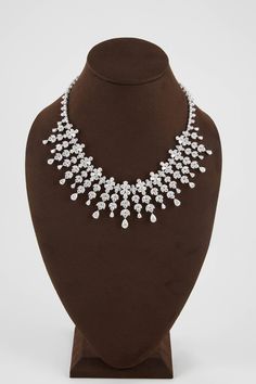 Diamond Drop Necklace, Diamond Drops, Drop Necklace, Over 60, Classic Design, Pear, Diamonds, For Sale, Design