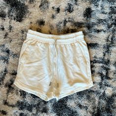 H&M Cream Short Shorts, Never Worn! I Got Them And When I Tried Them On They Were Way Too Short On Me! Super Soft And Stretchy! :) H&m Casual Short Length Bottoms, H&m Casual Short Bottoms, H&m White Short Length Bottoms, Casual White H&m Bottoms, H&m Cotton Bottoms With Short Length, H&m Cotton Bottoms In Short Length, H&m Casual High-waisted Shorts, White Short Length H&m Bottoms, H&m Cotton Bottoms For Day Out