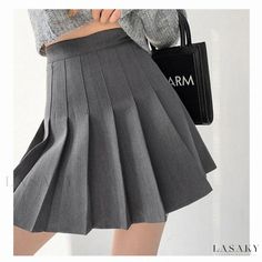 Lasaky - Pleated High-Waisted Skirt with a Stylish Half-Length A-Line Silhouette American Preppy, Preppy Mode, Stylish Midi Dress, Plaid Pleated Mini Skirt, Mini Pleated Skirt, High Waisted Pleated Skirt, Tennis Skirts, Estilo Preppy, Half Skirt