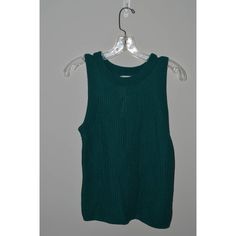 New Anthropologie Turquoise Green Sweater Shirt Top Sleeveless Size S $78 Casual Green Sleeveless Vest, Casual Green Sleeveless Top, Green Sleeveless Knit Top For Fall, Casual Green Tank Knit Top, Green Vest Top For Fall, Casual Green Knit Vest, Casual Green Vest Top, Spring Green Knit Vest, Trendy Green Knit Tank Top