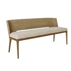 Emerson Bench - Pure Salt Shoppe Wood Dining Bench, Bench With Back, Pure Salt, Perforated Metal, Dining Table With Bench, Loft Design, Fresh Design, Dining Room Decor, Living Room Chairs