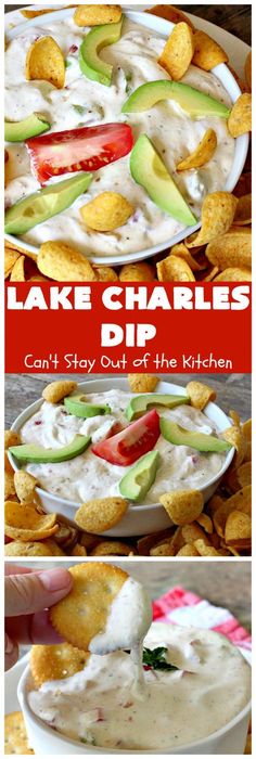 the recipe for lake charles dip is ready to be eaten