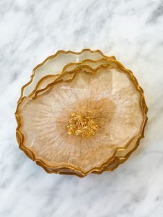 an empty glass plate on a marble surface