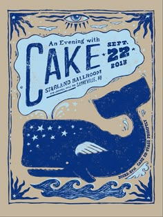 an event poster for the cake festival