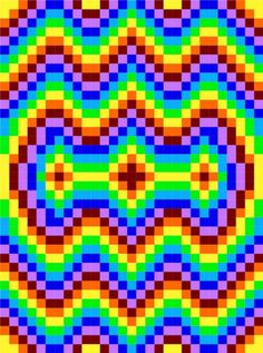 an image of a colorful pattern that looks like it is made out of squares