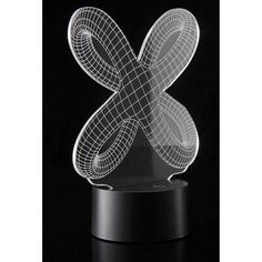 a 3d image of an abstract object on a black surface with the letter x in it's center