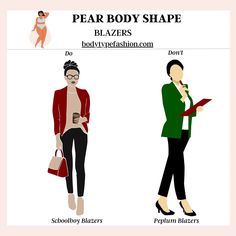 Best Blazers for Pear Body Shape - Fashion for Your Body Type Hourglass Body Shape Outfits, Hourglass Body Shape, Bottom Heavy, Body Types Women