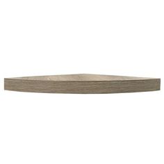 a wooden shelf on a white background