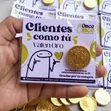 Moneda de chocolate, Monedita de chocolate, Fidelización de clientes, Clientes como tú valen oro Chocolates