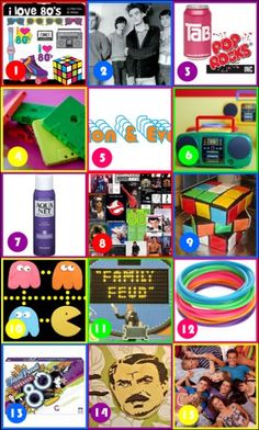 the collage shows many different things that are in this photo, including toys and other items