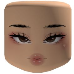 Cute Makeup With Heart Roblox Face Drawing, Roblox Cute Face, Tiktok Affiliate