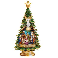 This Unique Lighted Stake Features A Christmas Tree Design With A Nativity Scene In The Center And A Gold Star At The Top. A Gold Banner On The Bottom Reads "Come Let Us Adore Him!" While The Lights Sparkle And Shine. Req. 2 "Aa" Batteries (Sold Separately). Stakes Easily Anywhere In Your Yard Or Garden. Metal. 12"L X 30"H. Come Let Us Adore Him, Gold Banner, Decorative Garden Stakes, Tree Garden, Christmas Yard Decorations, Garden Angels, Christmas Yard, Collections Etc, Blue Garden