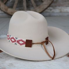 Western Beaded Hat Band - Laramie – Willow Lane Hat Co. Cheap Summer Hat Bands For Outdoor, Beaded Hat Bands Jewelry Making Tools, Cheap Classic Hat Bands, Luxury White Western Style Hat Bands, Casual Solid Color Cheap Hat Bands, White Beaded Hat Bands For Rodeo, White Beaded Hat Band For Rodeo, Adjustable Beaded White Hat Bands, Classic Handmade Adjustable Hat Bands