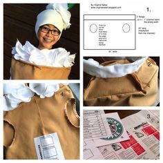 instructions to make a costume for a child