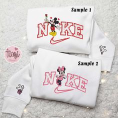 The Minnie And Mickey Love x Nike Couple embroidered shirt, alongside the Disney Characters embroidered hoodie and Valentine's Day embroidered sweatshirt collection, beckons patrons to embrace the magic of love, companionship, and cherished memories, all wrapped in the embrace of enchanting fashion. Nike Couple, Celestial Realm, Mickey Love, Minnie And Mickey, Sweatshirt Collection, Mickey Mouse Halloween, Hawaiian Shirt Women, Embroidered Shirts, Disney Couples