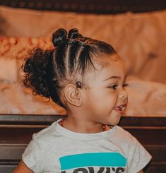 Curly Hair Baby Girl Hairstyles, Mixed Girl Hairstyles Toddler, Baby Ponytail Hairstyles, Toddler Hairstyles Curly Hair, Biracial Toddler Girl Hairstyles, Curly Baby Hairstyles, Mixed Toddler Girl Hairstyles, Mixed Baby Girl Hairstyles, Little Mixed Girl Hairstyles Easy