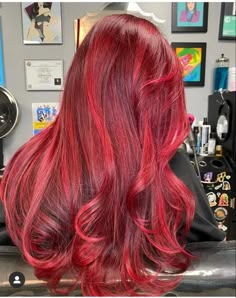 Dimensional Red Hair, Red Hair Tips, Deep Red Hair, Red Hairstyles, Shades Of Red Hair, Pulp Riot Hair, Colors Hair, Ladies Hair