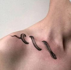 a man with a snake tattoo on his chest