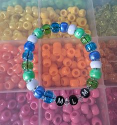 Cute male love male themed beaded bracelet. Stretchy so it fits most sizes! Pride Bracelet, Reno Nv, Bracelet Ideas, Beaded Bracelet, Reno, Jewelry Bracelets, Beaded Bracelets, Bracelet, Beads