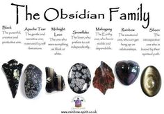 Crystals Energy, Sheen Obsidian, Types Of Crystals, Gemstone Meanings, Crystal Therapy, Pretty Rocks, Crystal Healing Stones, Rocks Crystals, Crystals Healing