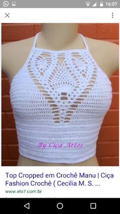 the top cropped em crochet manu i cica fashion crochet cecilia m s