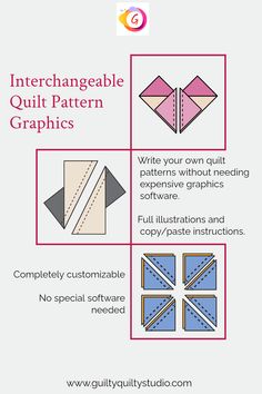 the instructions for how to make an origami quilt with pictures and text on it