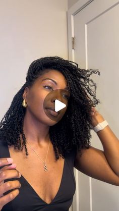 Shanelle Trenard | honestlyyyy you cannot tell me this isn’t my real hair! 😍 I finally tried mini twists using @qvr_hair afro kinky bulk human hair, and I’m... | Instagram Hair Twists Natural Hair, Crochet Two Strand Twist Hairstyles, 2 Braids Hairstyles For Black Women Natural Hair, Hairstyle With Twist Braids, Braids For Formal Events Black Women, Long Natural Hair Twists, Medium Length Mini Twists, Natural Single Braids Real Hair, Twists And Braids Mixed